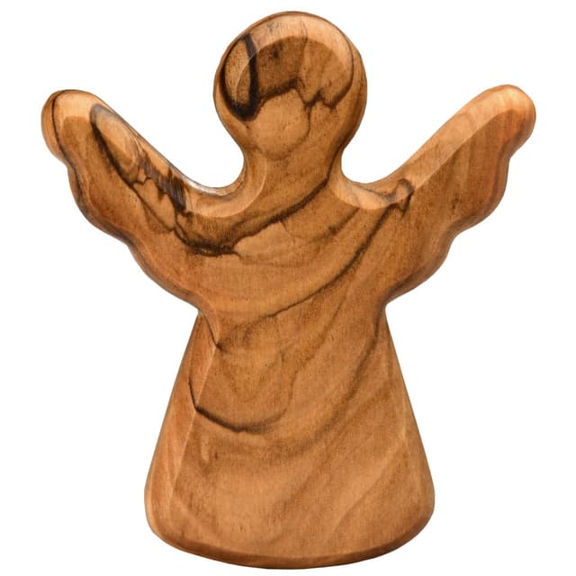 Detalle de Olivenholz-Schutzengel Kassis, 1 Stück