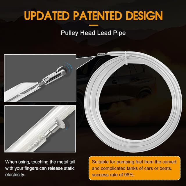 Detalle 2 de Steauty 12V 75W Fuel Transfer Pump Set (110GPH, gasoline/diesel)