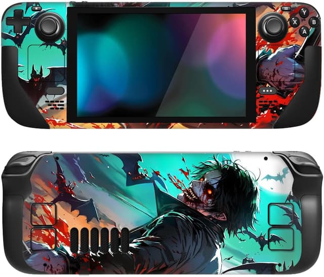 Detalle de playvital Custom Stickers Full Set Protective Skin Decal for Steam Deck LCD & OLED – Bats Zombie