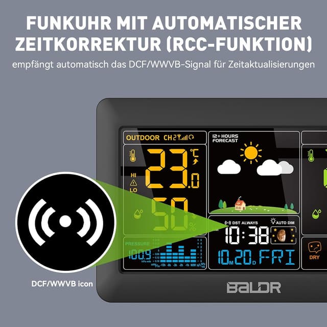 Thumbnail 2 de Konsen Wetterstation 7,4 Zoll 📡