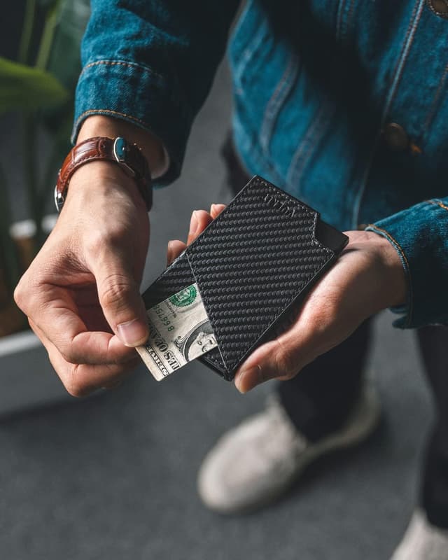 Thumbnail 4 de VULKIT Tarjetero RFID Delgado de Aluminio con Bolsillo 💳