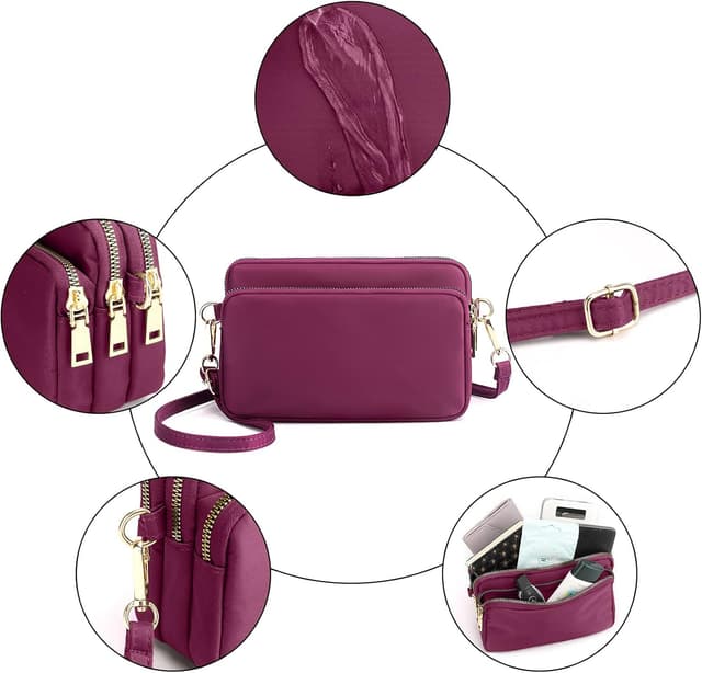 Thumbnail 5 de ModaZeal Small Crossbody Bag 20x6x13cm