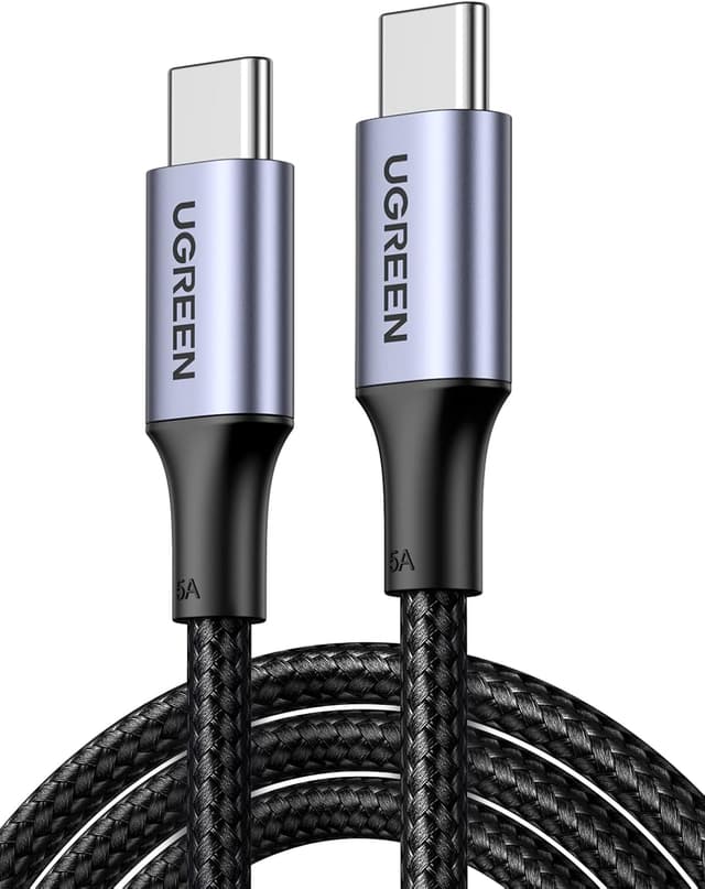 Detalle de UGREEN USB C to USB C Cable 100W 2-Pack