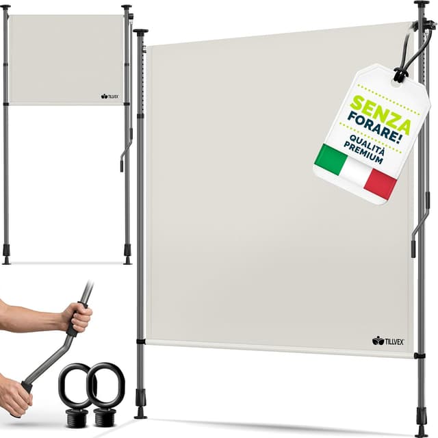 Detalle de Tillvex Tenda da sole verticale 120x310 Beige