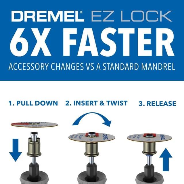 Thumbnail 3 de Dremel EZ728-01 11-Piece EZ Lock Cutting Kit 🛠