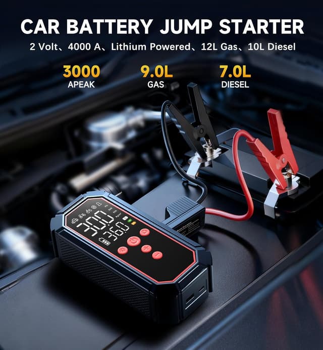 Detalle de Fshyos jump starter 150 PSI air pump