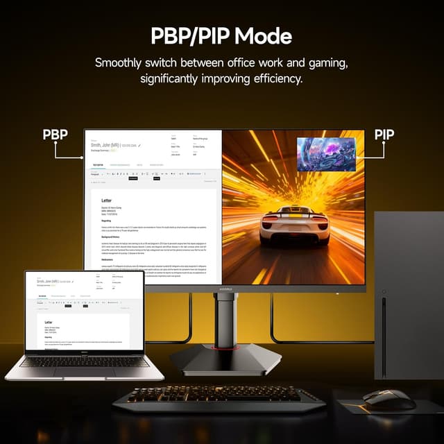 Detalle de KOORUI 27-inch Gaming Monitor (G2721E) — 320Hz QHD Fast IPS, Adaptive Sync, VESA