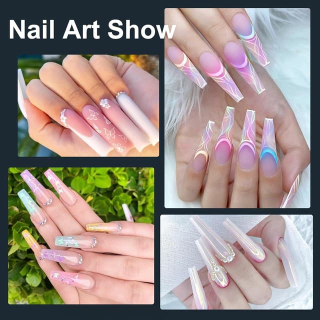 Thumbnail 6 de Adonafy Nail Tips für Gelnägel Extra Lang