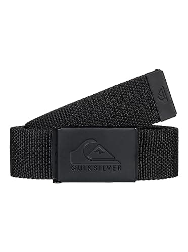 Detalle de Quiksilver Principal Schwack: cinturón de nailon para hombre con hebilla de 32 mm