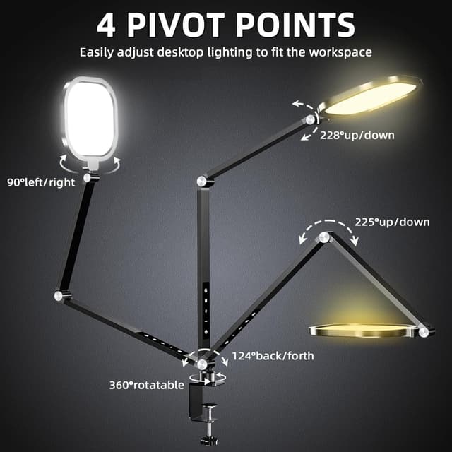 Thumbnail 6 de LitONES LED Desk Lamp with Clamp for Home Office