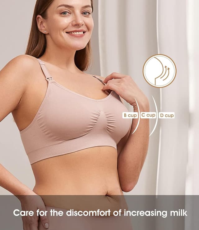 Detalle de HOFISH Nursing bra 3 pack S-XXL