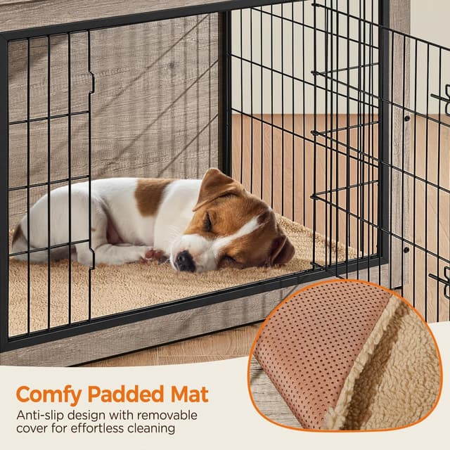 Thumbnail 5 de Yaheetech Indoor Dog Crate End Table 80.5×55.5×63.5 cm