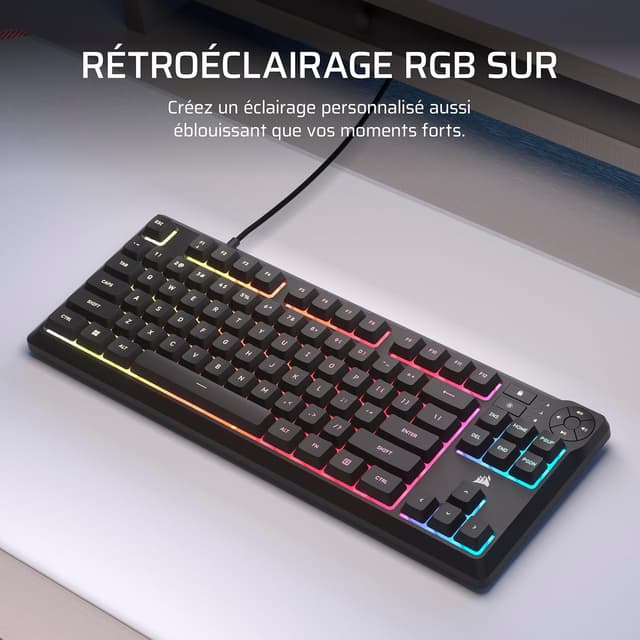 Thumbnail 5 de Corsair K55 Core TKL clavier gaming 1000Hz