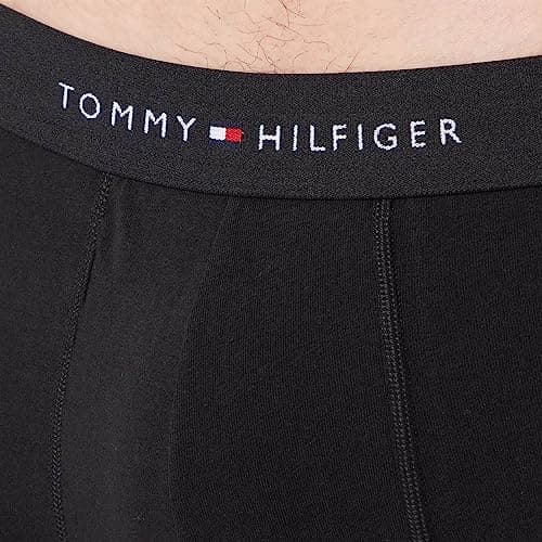 Detalle de Tommy Hilfiger calzoncillos bóxer hombre Trunks pack de 3 con logotipo en la cintura (negro, XXL)