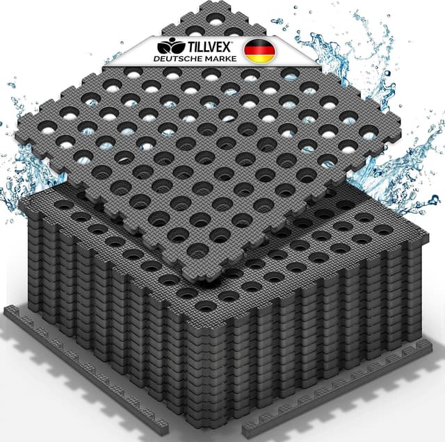 Imagen de tillvex Tapis de protection piscine 36 pièces 51x51 cm en OfertitasTOP