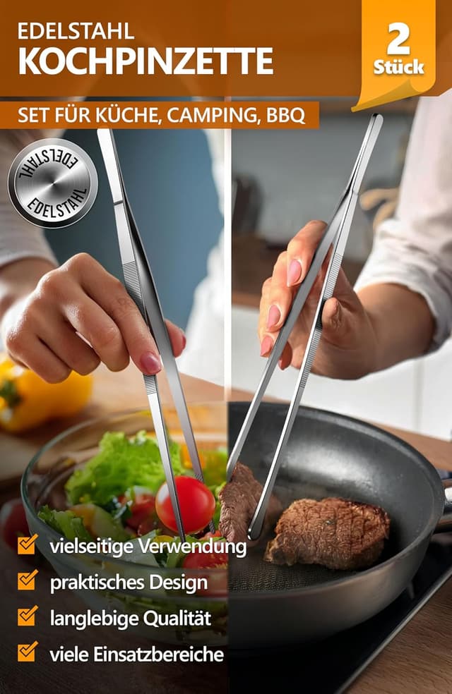 Thumbnail 1 de 4smile Kochpinzette 2 Stück Set