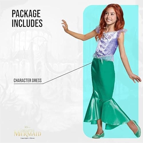 Detalle 2 de Disney Ariel Disfraz sirenita 3-4 años