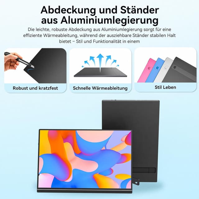 Detalle 2 de Veout 16 Zoll Portable Monitor mit IPS