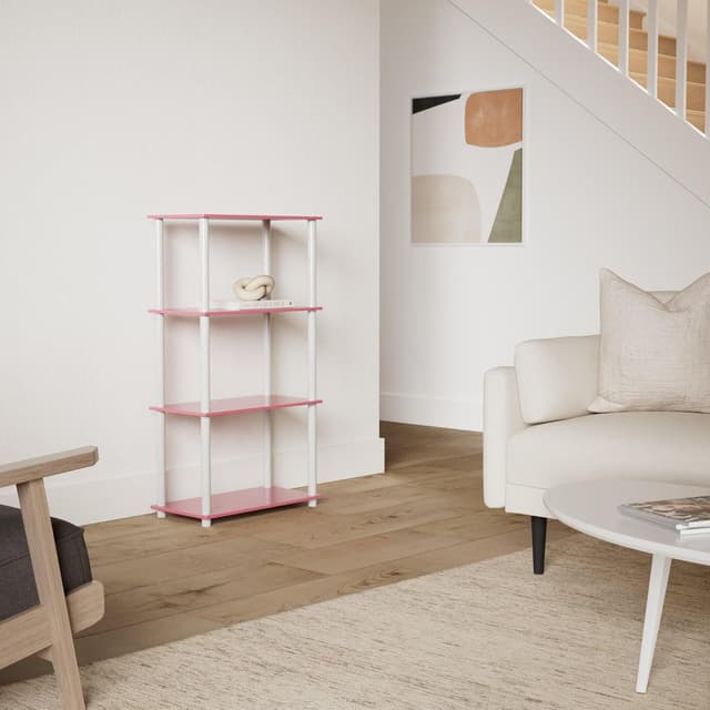 Thumbnail 1 de Furinno Turn-N-Tube Scaffale rosso pink/white