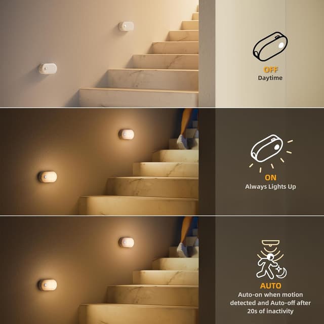Detalle 2 de Lyridz Motion Sensor Night Light 2-pack 🌙