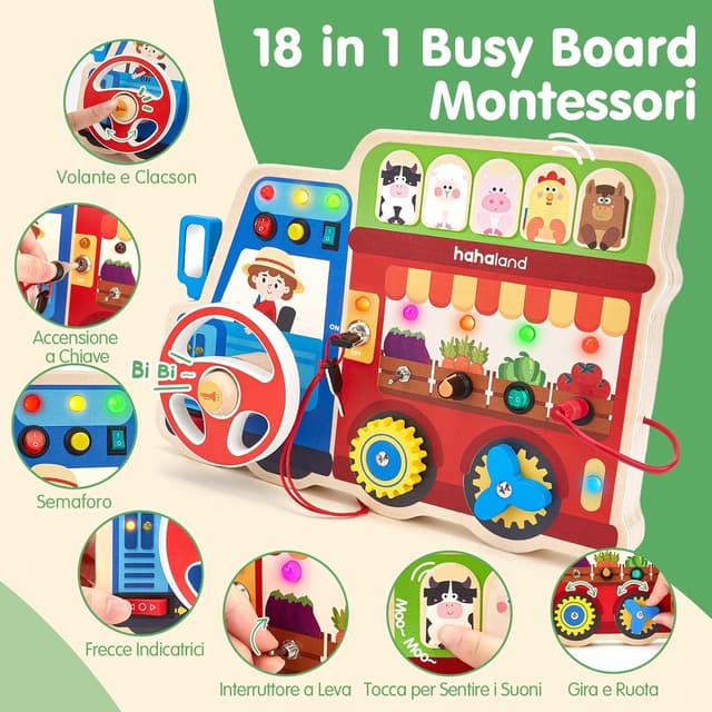 Thumbnail 1 de hahaland Busy Board Lavagna Attività 2 anni