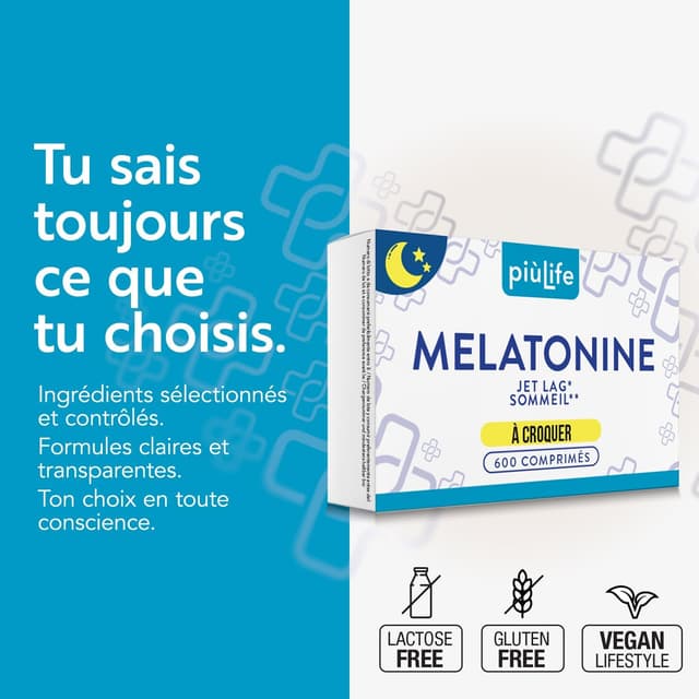 Thumbnail 4 de PiùLife Melatonine 1,9 mg 600 comprimés 😴