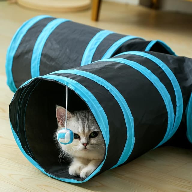 Detalle de Cat tunnel toy kit for indoor cats