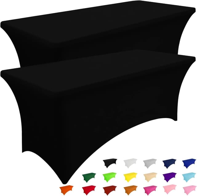 Detalle de Smiry 2 Pack Spandex Table Cloth 72in