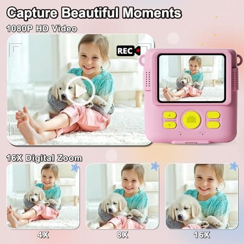 Detalle de GKTZ Macchina fotografica istantanea per bambini 1080p