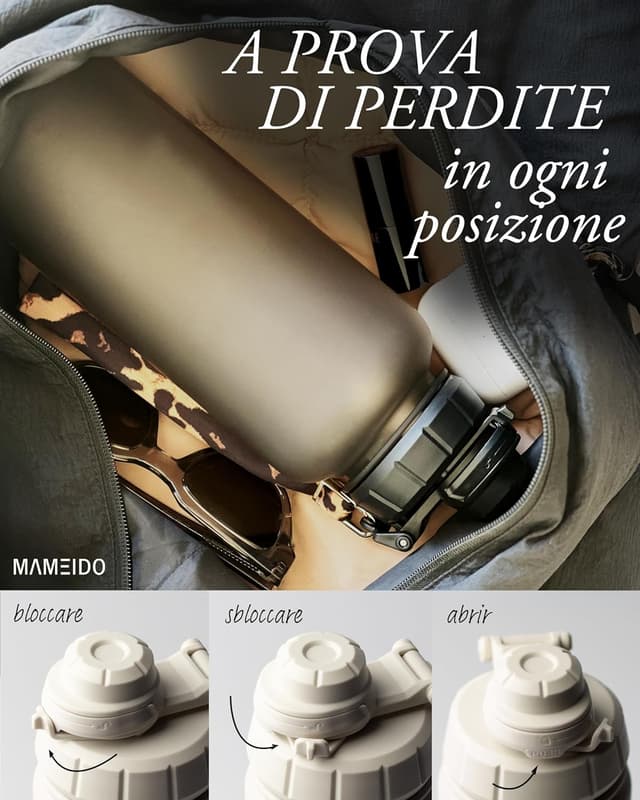 Detalle de MAMEIDO borraccia con cannuccia 1,5 L