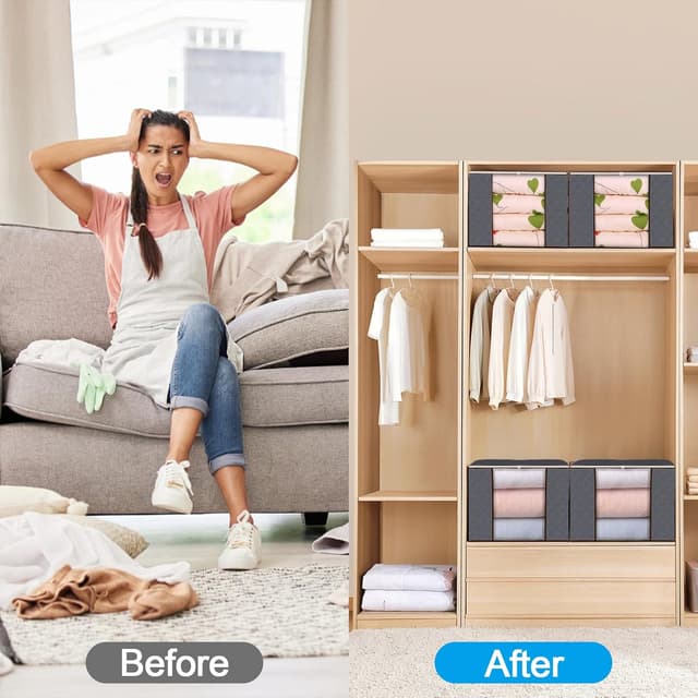 Detalle 2 de Zikenis 6 scatole 90 L per vestiti