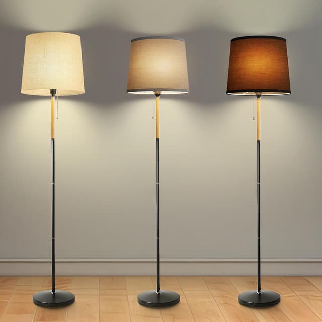 Thumbnail 8 de MTS-001-Grau Lámpara de Pie Elegante con Pantalla de Lino 🛋