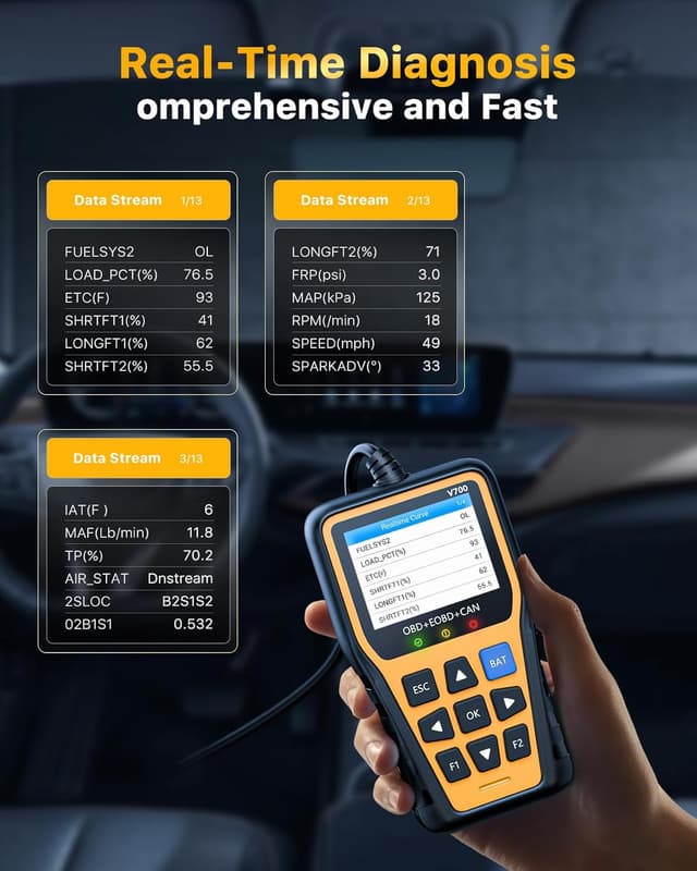Detalle 2 de Fixd OBD2 Scanner Car Diagnostic Tool with Battery Tester