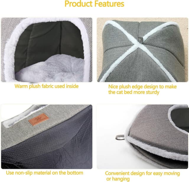 Thumbnail 4 de Katzenbett Grau faltbar 38 cm