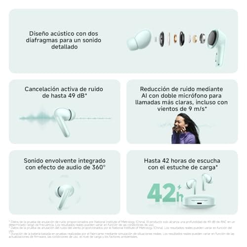 Detalle 2 de XIAOMI Redmi Buds 6 Auriculares inalámbricos, 42 h de autonomía