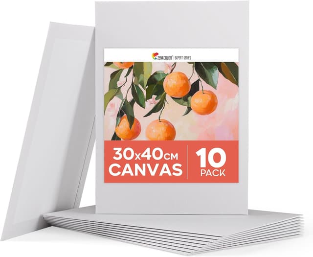 Detalle de Zenacolor Toile Peinture 30x40cm Lot de 10