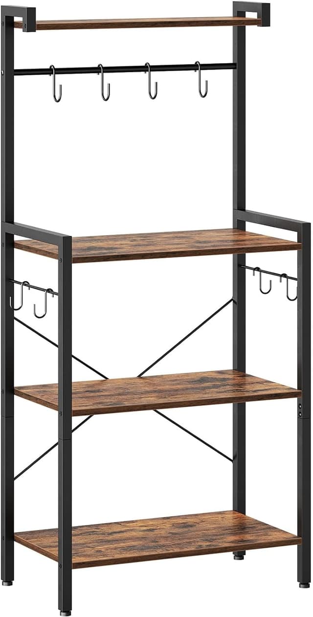 Detalle de HOOBRO BF04HB01 4-Tier Kitchen Bakers Rack 🍽