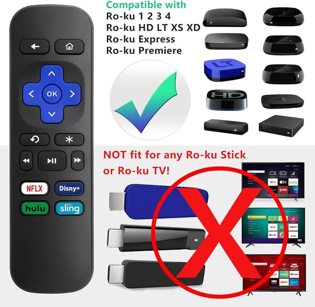Detalle 2 de Roku Replacement Remote Control 2-Pack