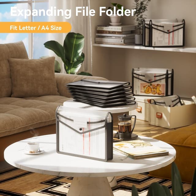 Detalle 2 de A4 Plastic Wallets 6‑Pack