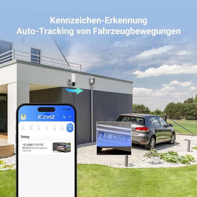 Detalle 2 de EZVIZ EL3 4 MP WLAN-Flutlichtkamera