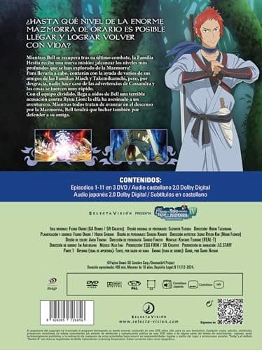 Detalle 2 de Danmachi Temporada 4 Parte 1 (Episodios 1 a 11) en DVD – Selecta Vision