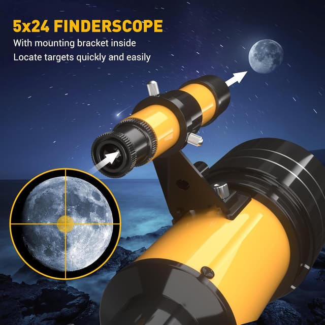 Thumbnail 5 de Télescope 400 mm réfracteur pour débutants 🔭