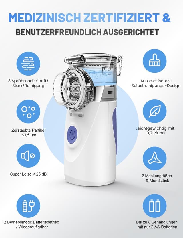 Thumbnail 2 de IMDK Inhalationsgerät ≤3,5 µm ultra leise
