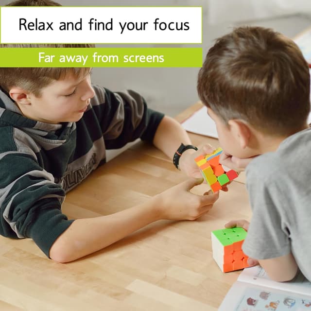 Detalle 2 de CUBIDI Cube Magique 3x3 Type Sydney (sans autocollants) — Speedcube classique 3x3 pour débutants et confirmés