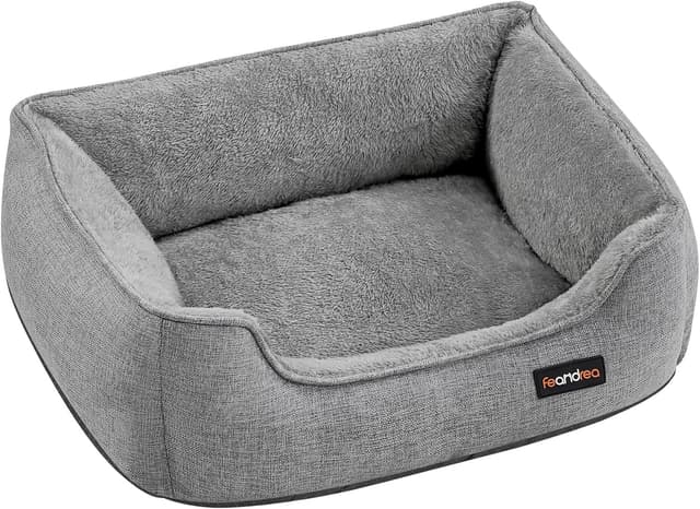 Detalle de Feandrea Dog Bed linen-look 60 x 50 x 21 cm