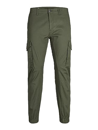 Detalle 2 de JACK & JONES Jjipaul Jjflake AKM 542 Olive Night, Pantalón hombre W32/L34