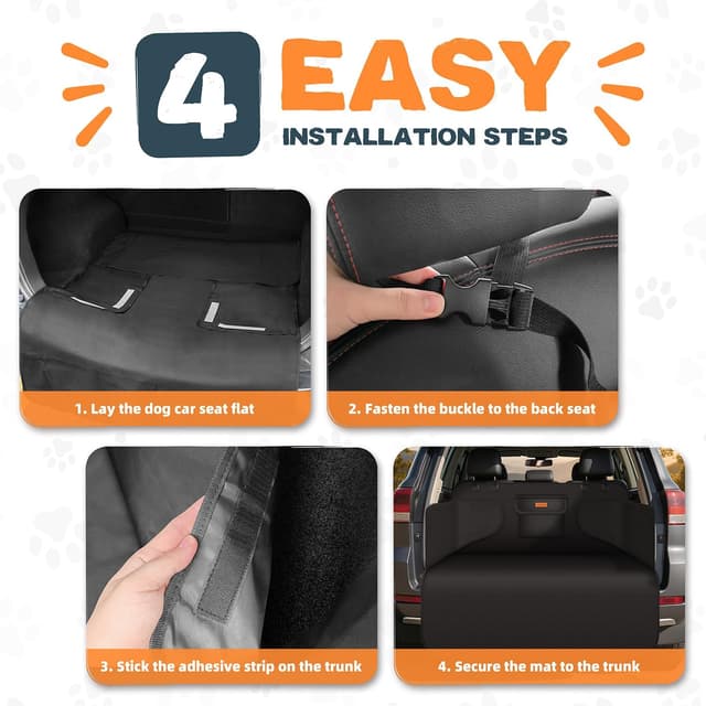 Thumbnail 6 de Looxmeer Kofferraumschutz Hund mit Seiten- & Ladekantenschutz (Hundedecke für den Kofferraum, wasserdicht)