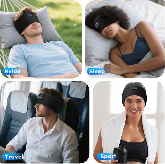 Thumbnail 6 de LC-dolida Schlafkopfhörer Stirnband