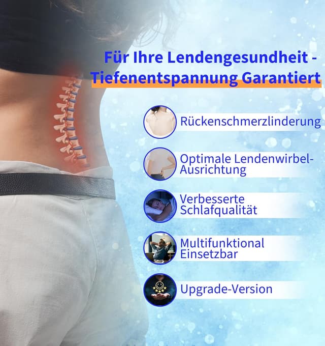 Thumbnail 6 de Hypuno orthopädisches Lendenkissen mit Memory-Schaum für Bett & Sofa – kühlender, abnehmbarer Bezug