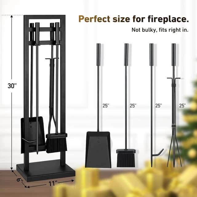 Thumbnail 3 de FEED GARDEN Fireplace Tools Set 30 Inch